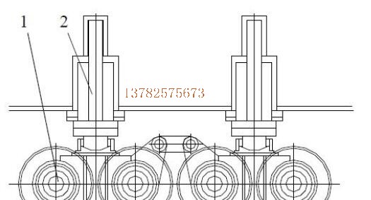 運行機構液壓缸支承系統(tǒng)方案圖